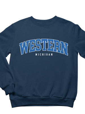 WESTERN MICHIGAN SWEAT - NAVY