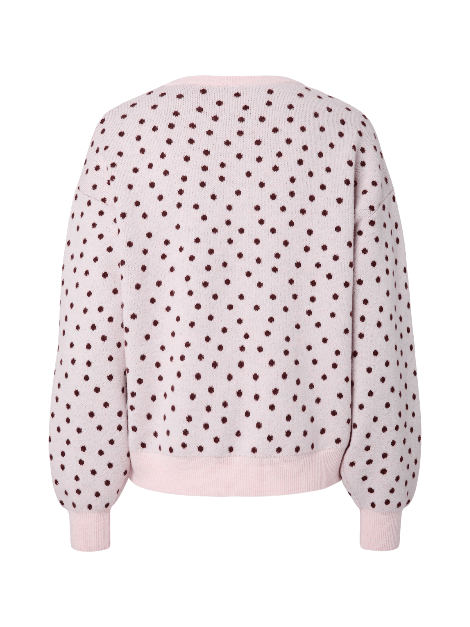 NANCY DOT STRIK - ROSEATE / WINE DOTS