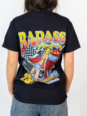 BADASS T-SHIRT (back print) - BLACK