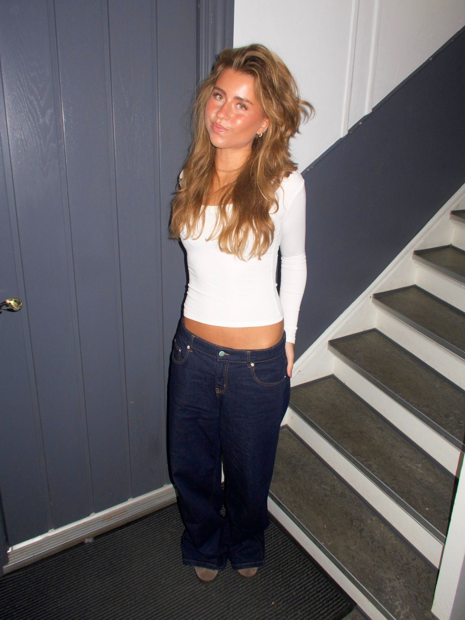 ALMA JEANS - DARK BLUE (MIDWAIST)