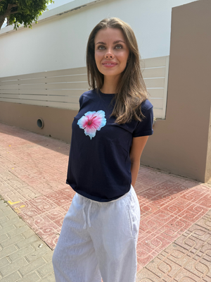 HAWAII (blue) BABY TEE - NAVY