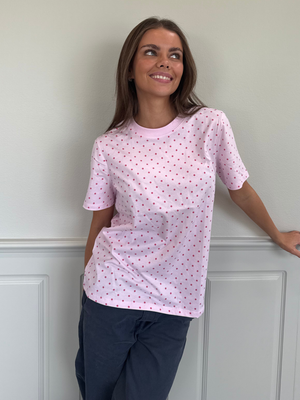 RIA DOT TEE - PINK TULLE/HOT PINK DOT
