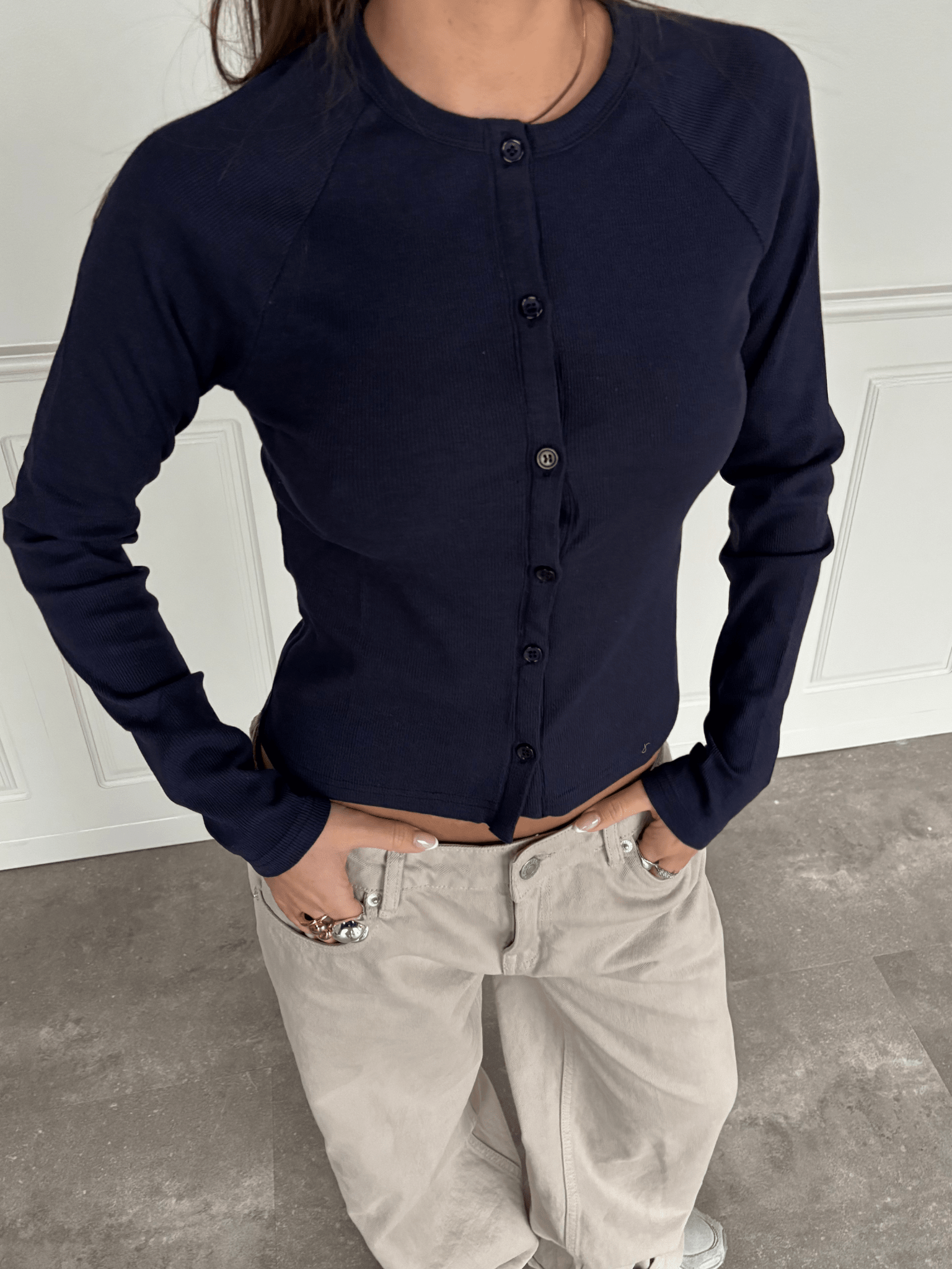VEGA CARDIGAN - NAVY