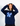 SATIN BOW (blue) SWEATSHIRT - NAVY