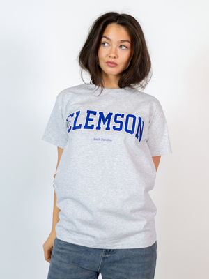 CLEMSON TEE - GRÅ