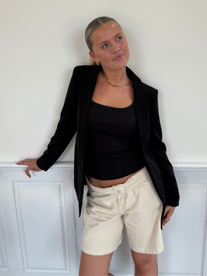 BOZZY LOOSE BLAZER - BLACK