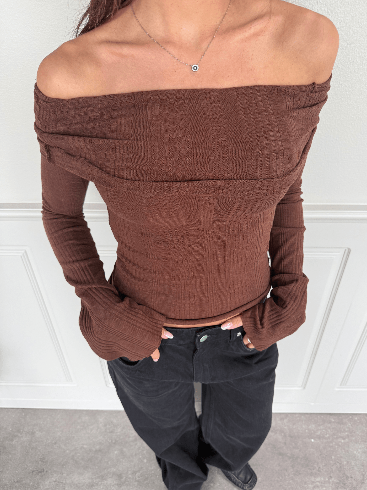 NINA LONG SLEEVE T-SHIRT - WHITE