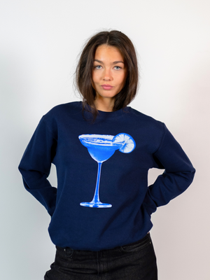 MEGA BLUE DRINK SWEATSHIRT - NAVY