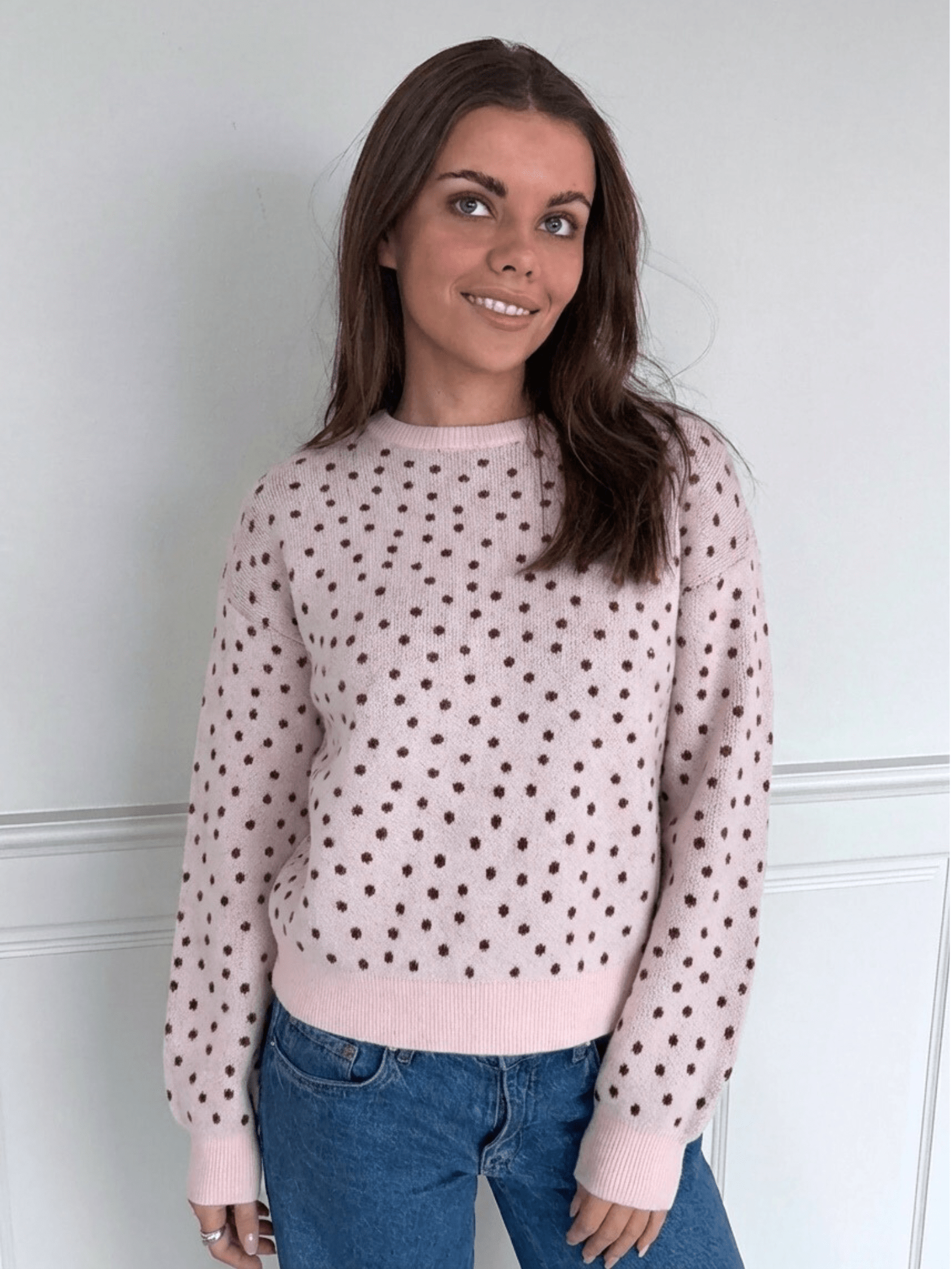 NANCY DOT STRIK - ROSEATE / WINE DOTS