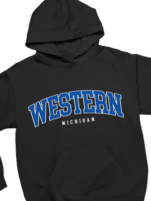 WESTERN MICHIGAN HOODIE - BLACK