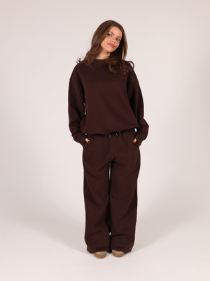 OVERSIZED SWEATSHIRT - BROWN