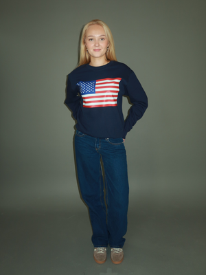 US FLAG SWEAT - NAVY