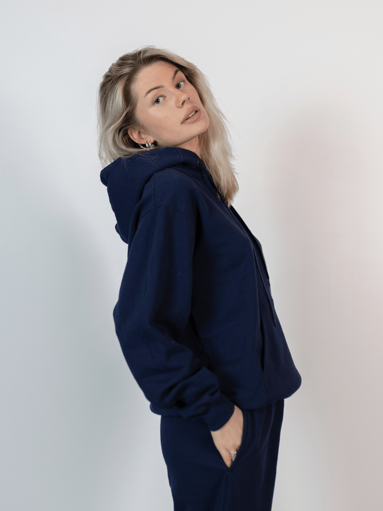 FRUIT HOODIE - NAVY