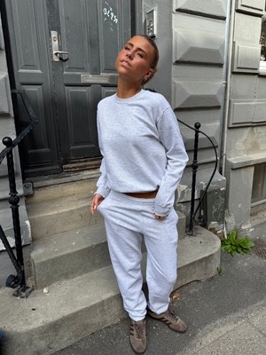 FRUIT SWEATPANTS WITHOUT ELASTIC - GRAY
