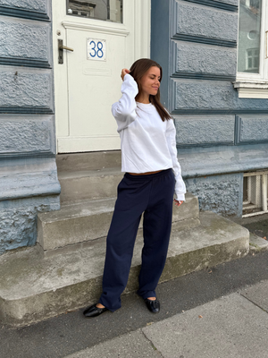 FRUIT SWEATPANTS W/ ELA - NAVY