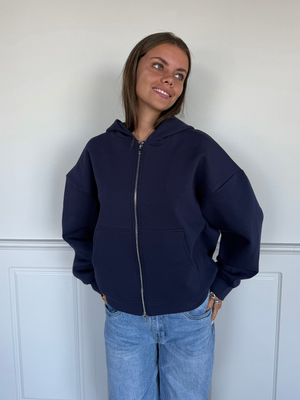 ASH SCUBA ZIP HOODIE - NAVY