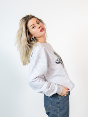 PLANET DISCO (black) SWEATSHIRT - GRAY