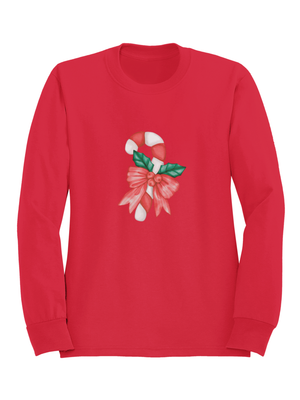 CANDY CANE SWEATSHIRT - RØD