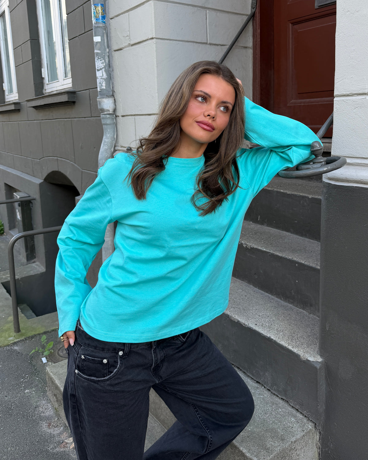 MYNTE TEE - TURQUOISE
