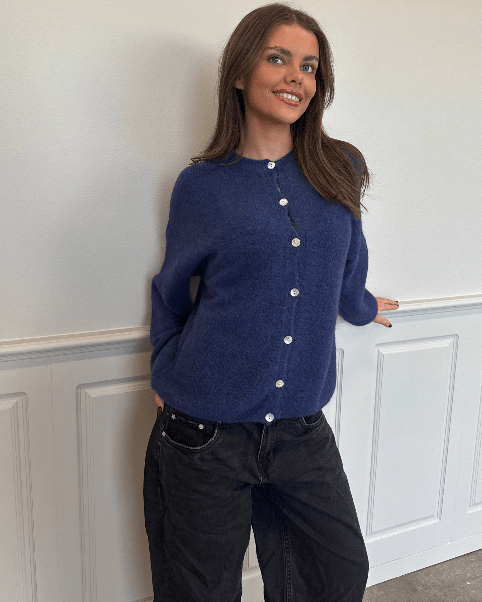 MOLLI CARDIGAN - NAVY