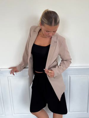 BOZZY LOOSE BLAZER - SILVER MINK