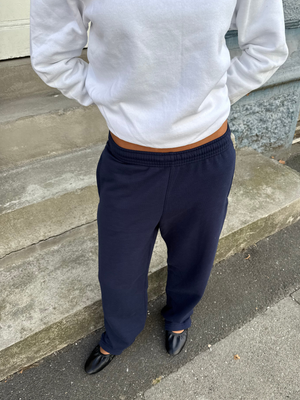 FRUIT SWEATPANTS W/ ELA - NAVY