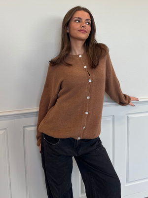 MOLLI CARDIGAN - BROWN