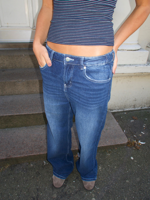 ALMA JEANS - DARK BLUE (MIDWAIST)