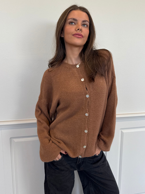 MOLLI CARDIGAN - BROWN