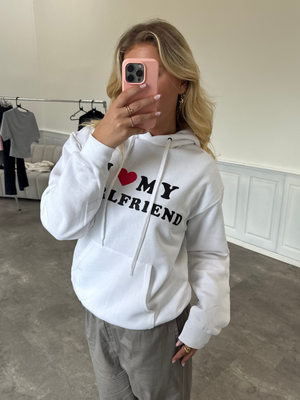 GIRLFRIEND HOODIE - WHITE