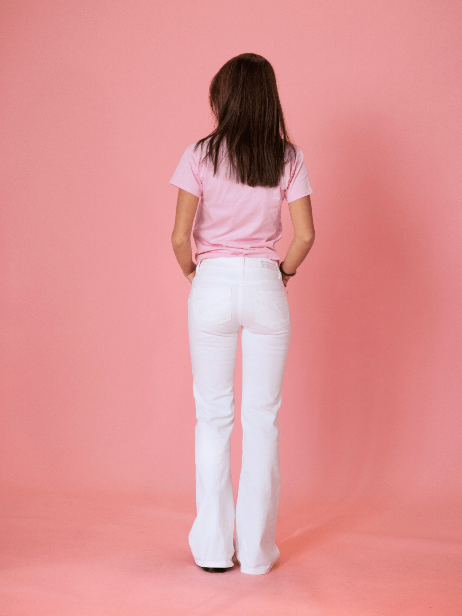 ERIKA LOW BOOTCUT JEANS - WHITE