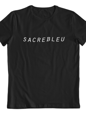 SACREBLEU, BABY TEE - SORT