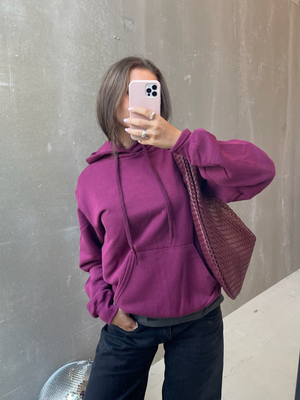 FRUIT HOODIE - BORDEAUX