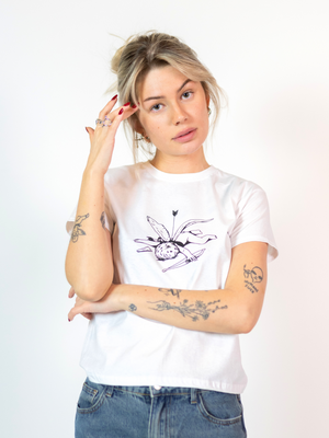 CUPID, BABY TEE - WHITE