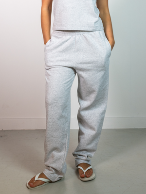 FRUIT JOGGING PANTS W/ ELASTIC - GRAY