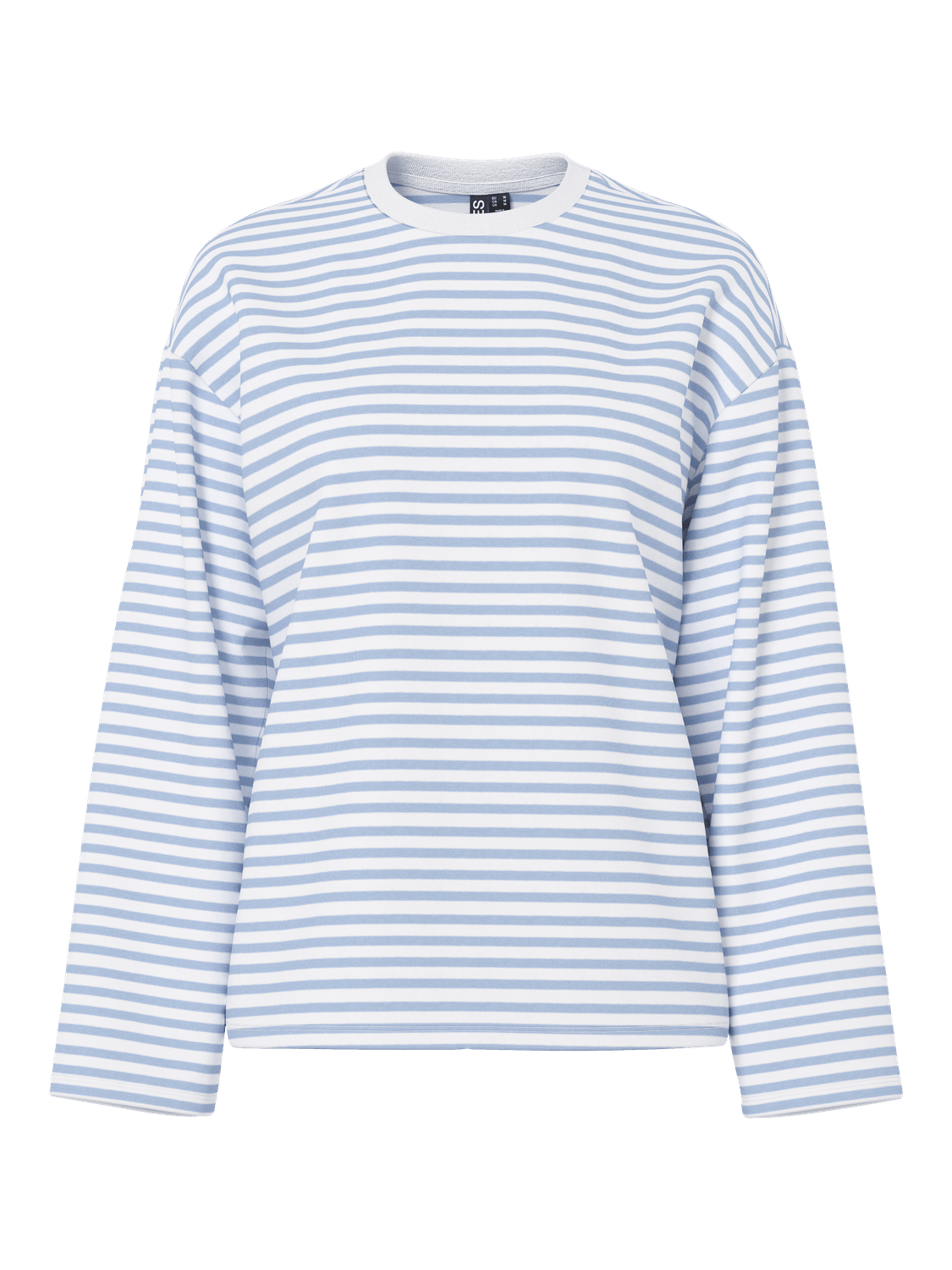 SADIE STRIPE TEE LS - CLOUD DANCER / CASHMERE BLUE