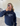 DISCO BALL (violet) HOODIE - NAVY