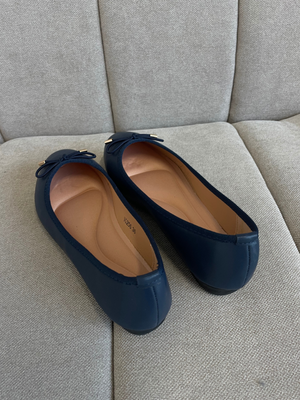 ANNA BALLERINA SHOES - NAVY