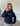 DISCO BALL (violet) HOODIE - NAVY