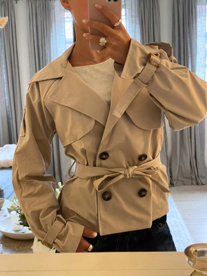 LEAH TRENCH COAT - BEIGE