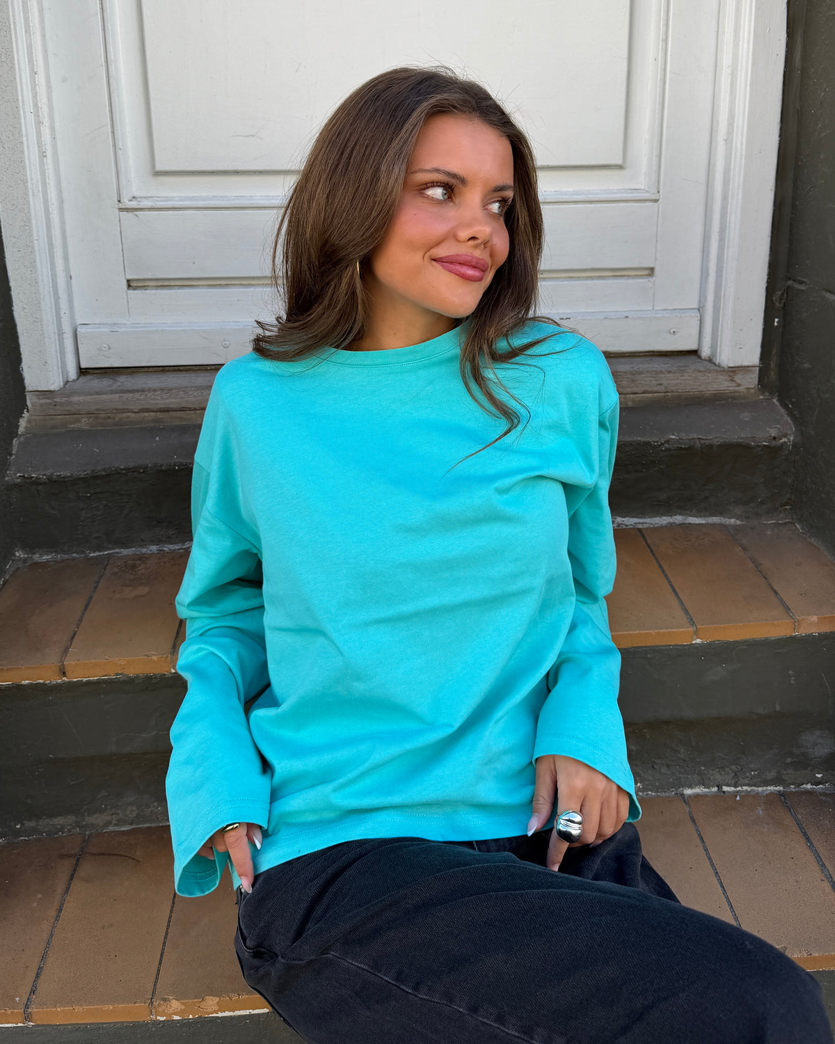 MYNTE TEE - TURQUOISE
