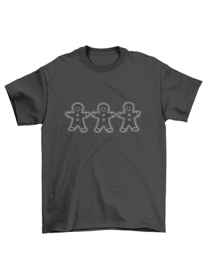 GINGERBREAD MEN T-SHIRT - MØRKEGRÅ