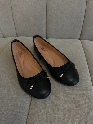 ANNA BALLERINA SHOES - BLACK