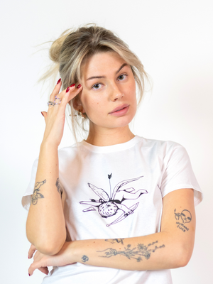 CUPID, BABY TEE - WHITE