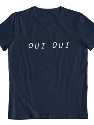 OUI OUI, BABY TEE - BLACK