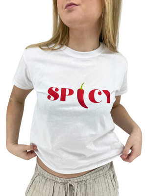 SPICY, BABYTEE - HVID