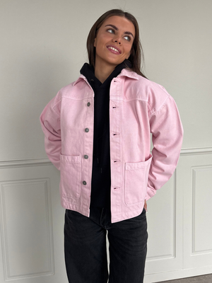 SIA DENIM JACKET - LIGHT PINK