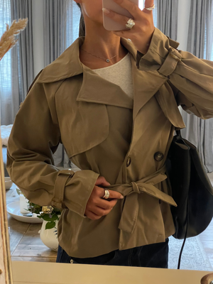 LEAH TRENCH COAT - CAMEL