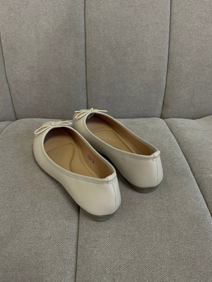 ANNA BALLERINA SHOES - BEIGE