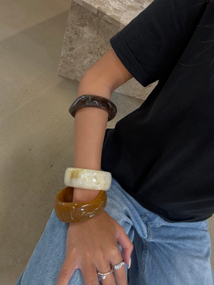 3-PACK BRACELETS - BEIGE/TERRACOTTA/BROWN